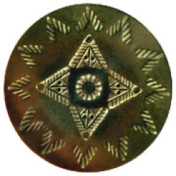 22-1.5  Linear designs - (stylized arrowheads) - Native American silver